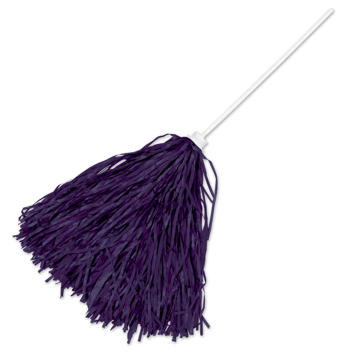 Lavender/White Stick Handle Pom Pom