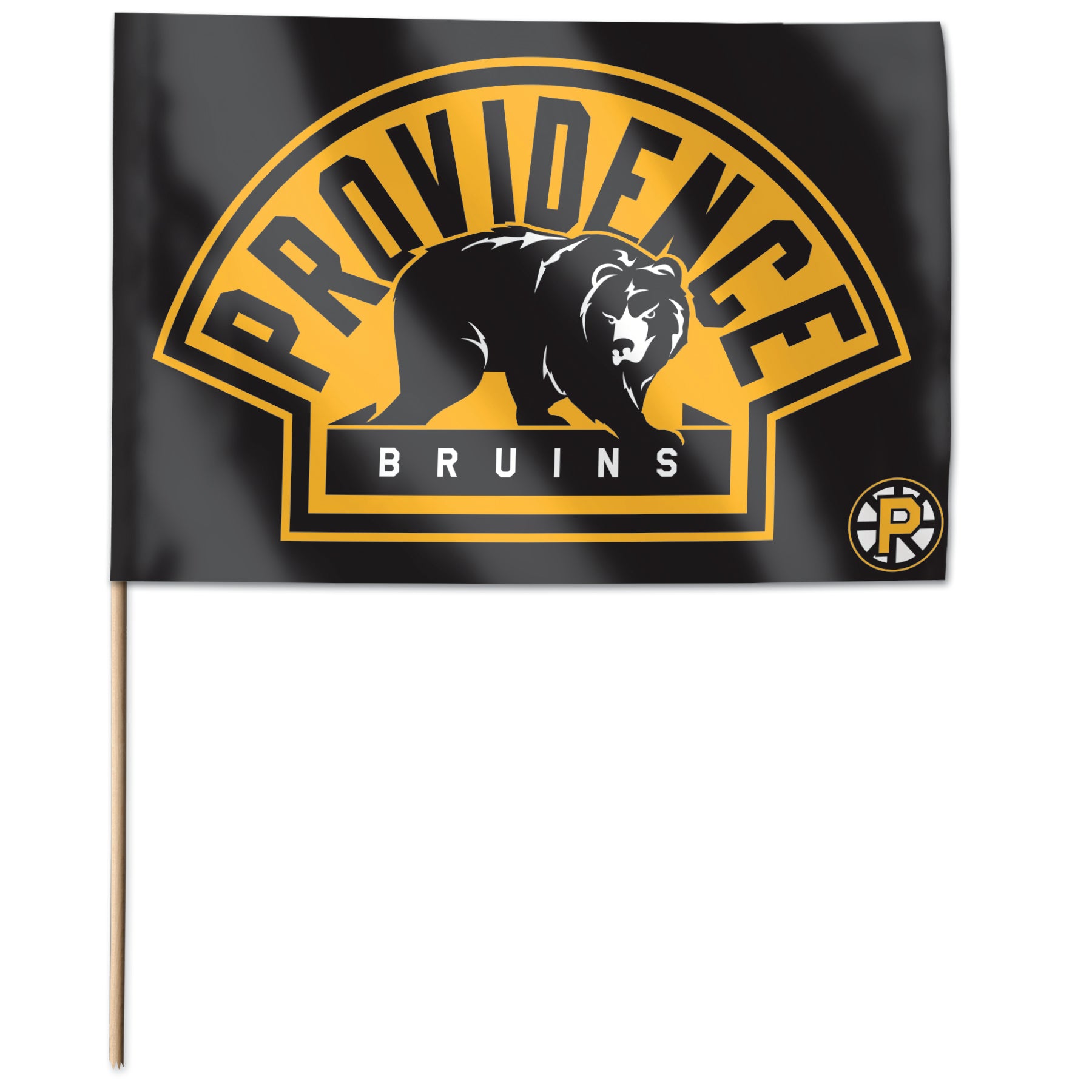 Walking Bear Print Stick Flag