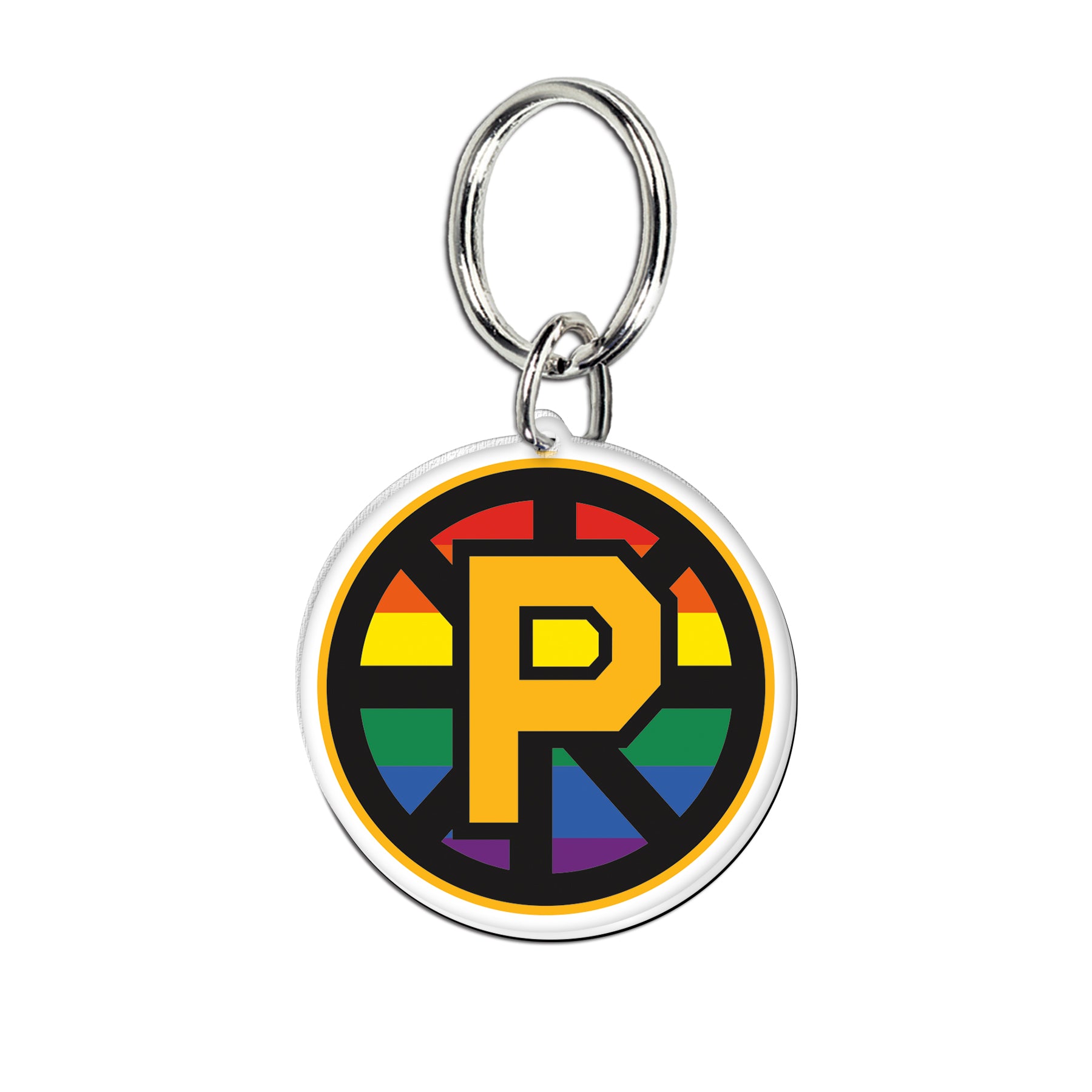 Spoked P Pride Acrylic Keychain