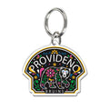 El Dia De Los Muertos Walking Bear Acrylic Keychain