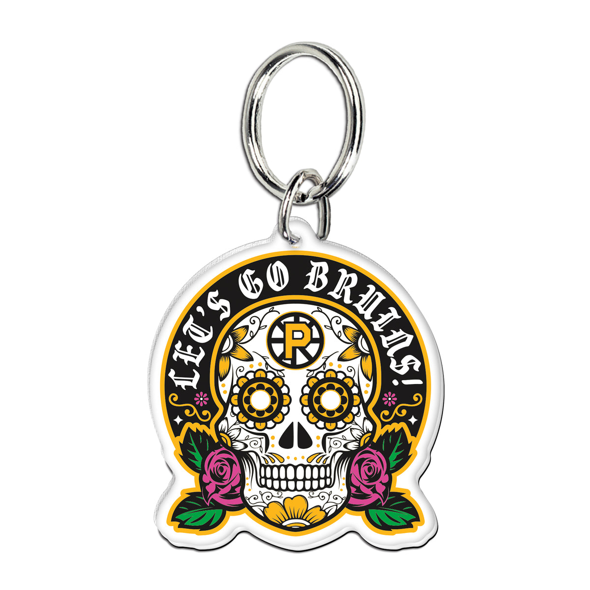 El Dia De Los Muertos Sugar Skull Acrylic Keychain