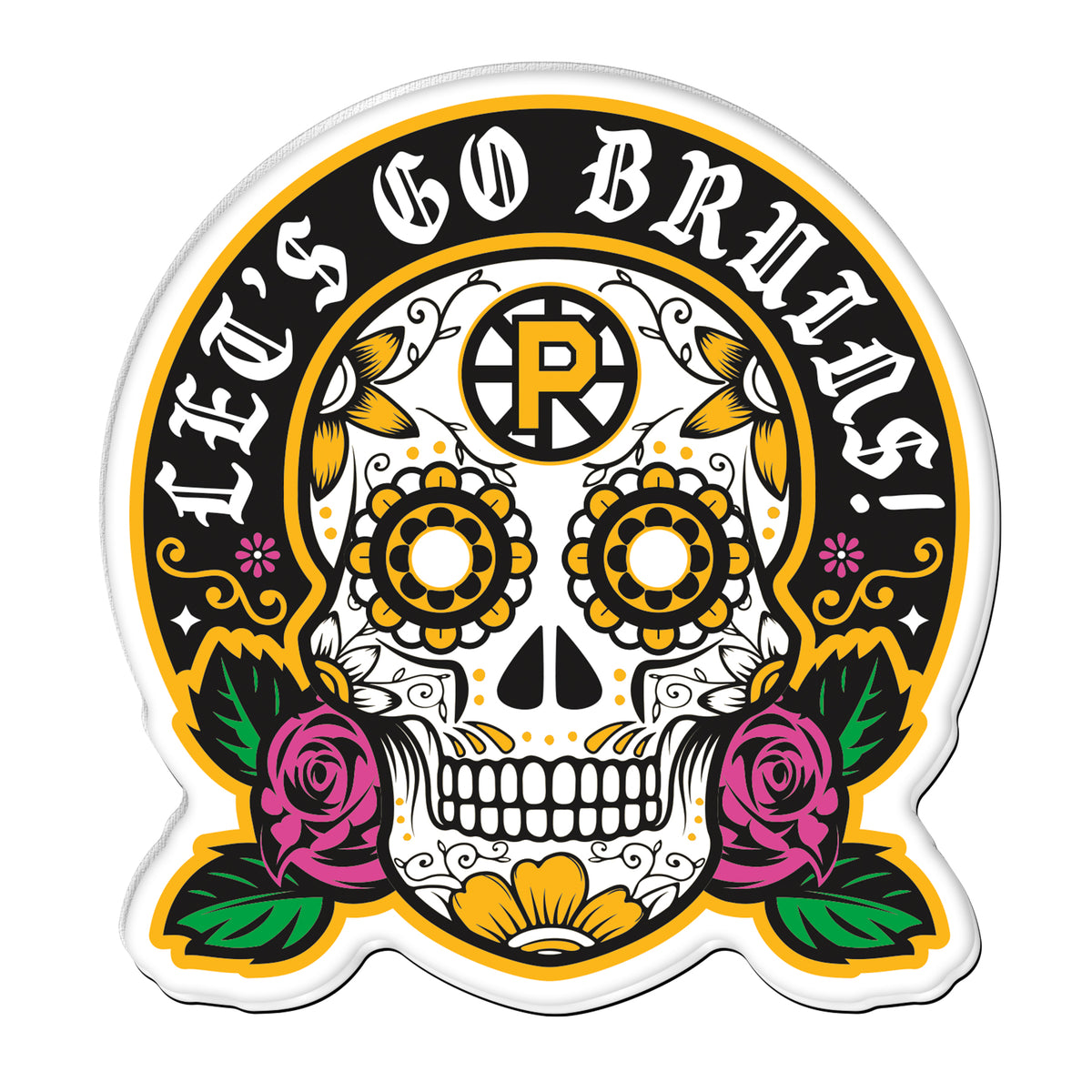 El Dia De Los Muertos Sugar Skull Acrylic Magnet