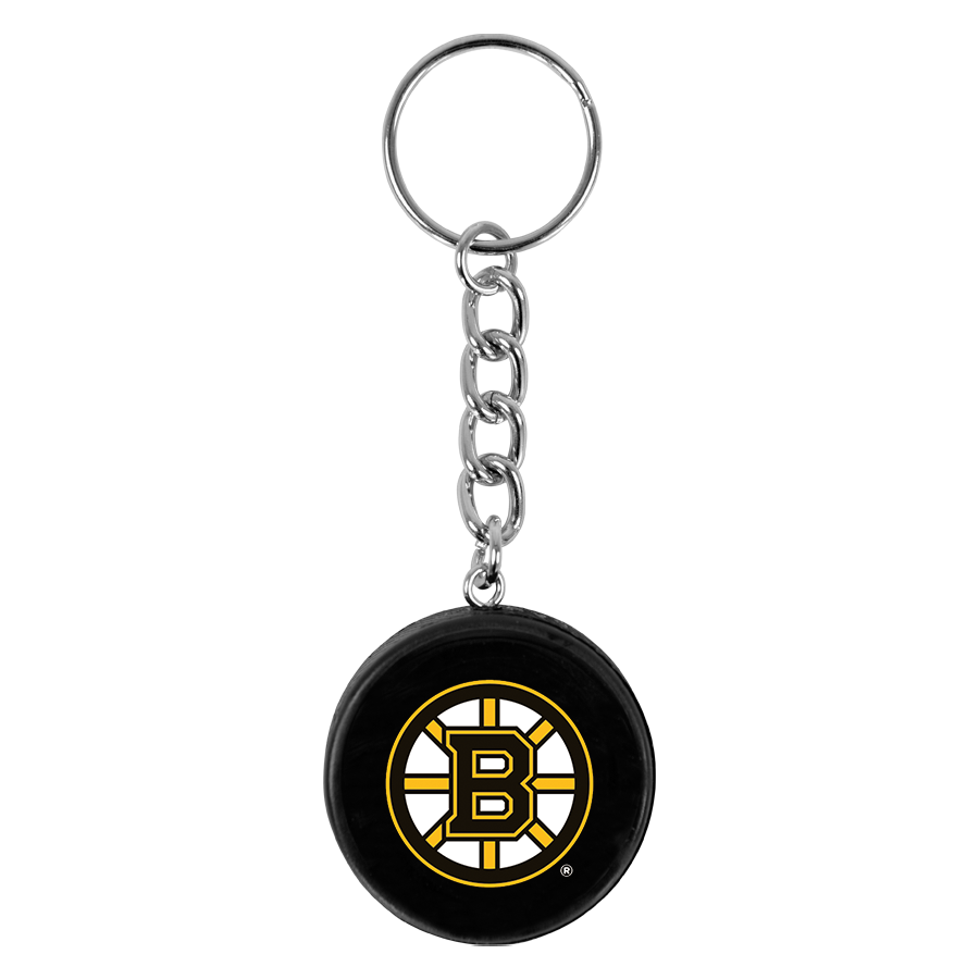 Boston Bruins Puck Keychain