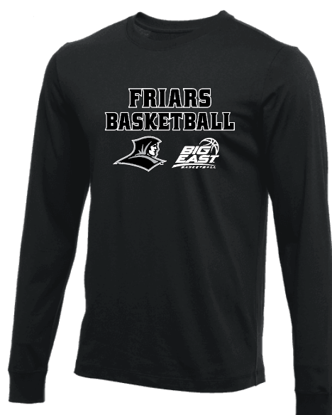 Friars Men's Long Sleeve Cotton Crew - Black