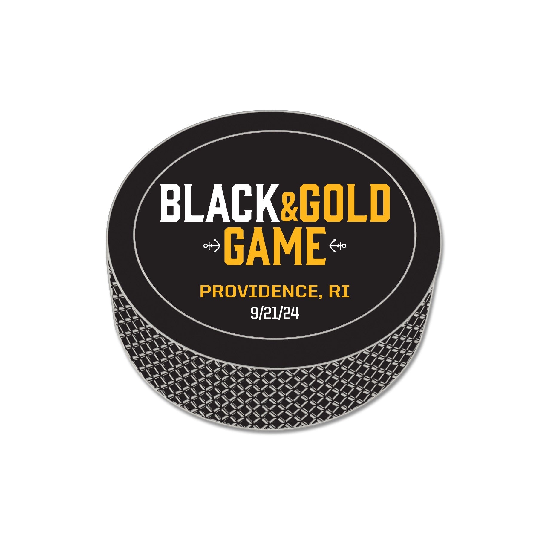 Black & Gold Game Lapel Pin