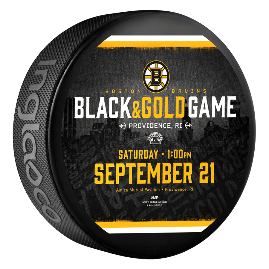 Black & Gold Game Souvenir Puck