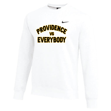 Friars Long Sleeve- White/Gold Lettering - Providence vs. Everybody