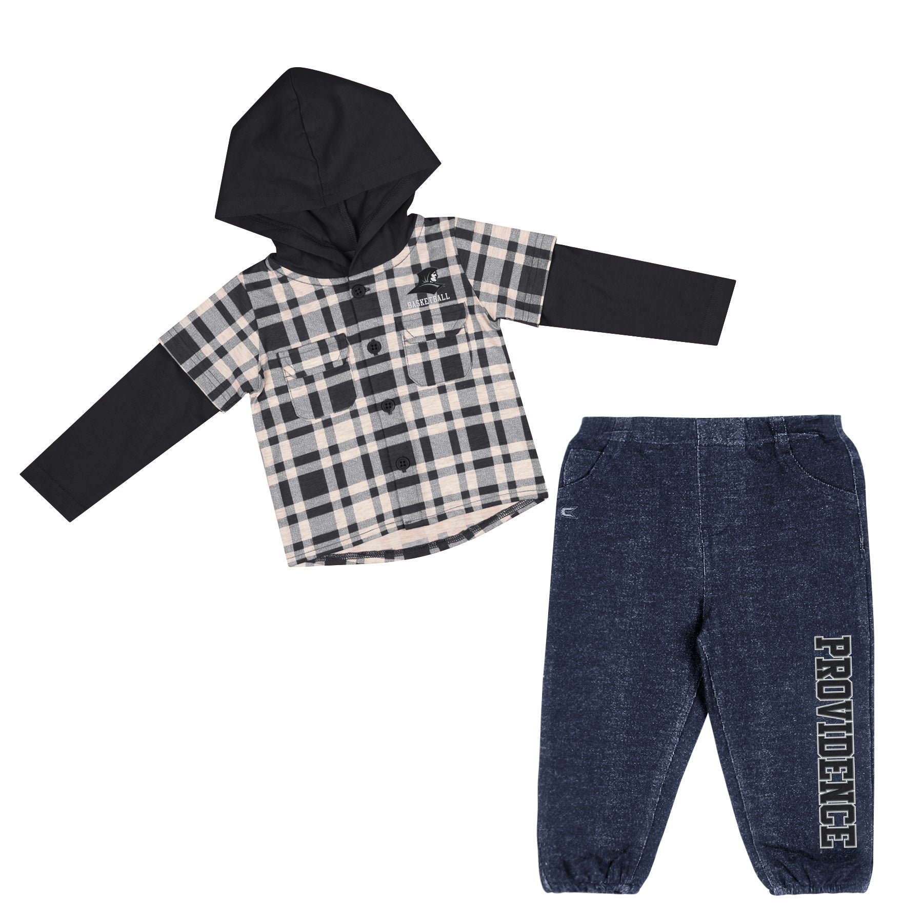 Friars Infant BMO Plaid Shirt And Jeans Set