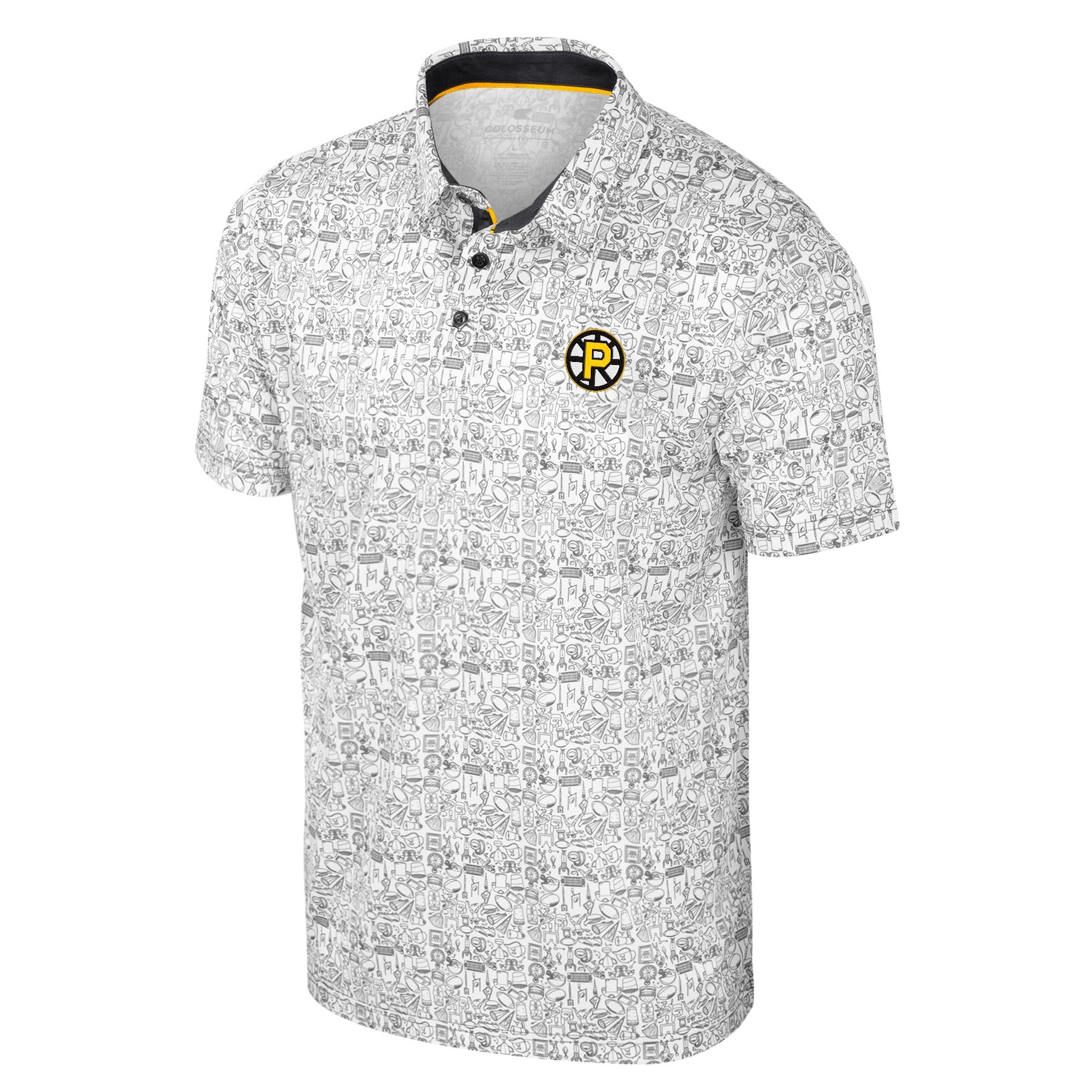 It's Time! Allover Printed Polo