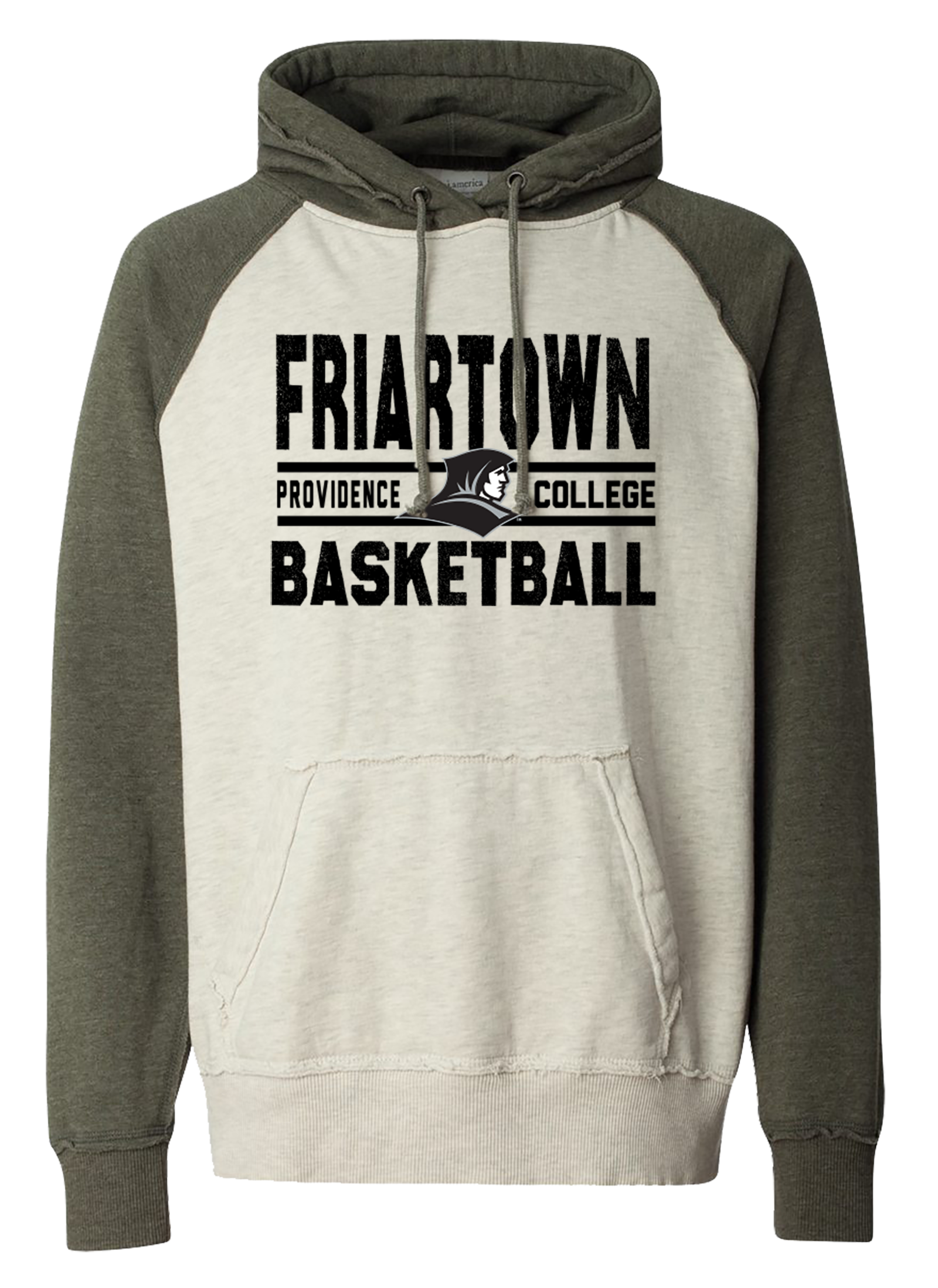 Friars Oatmeal/Army Hoodie