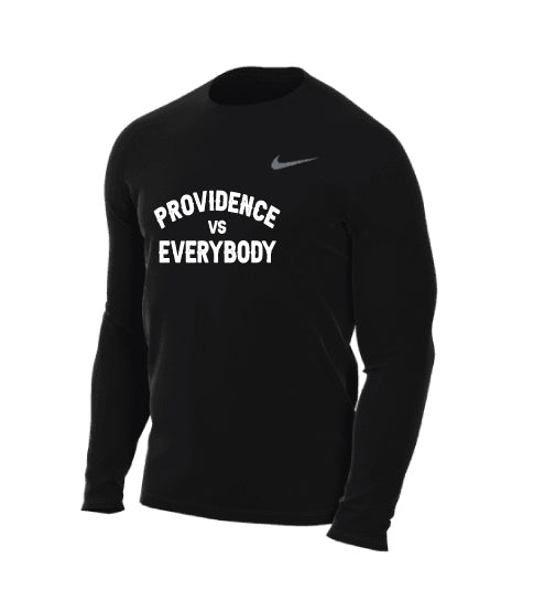 Friars Men's Legend Long Sleeve Crew - Black - Providence vs. Everybody