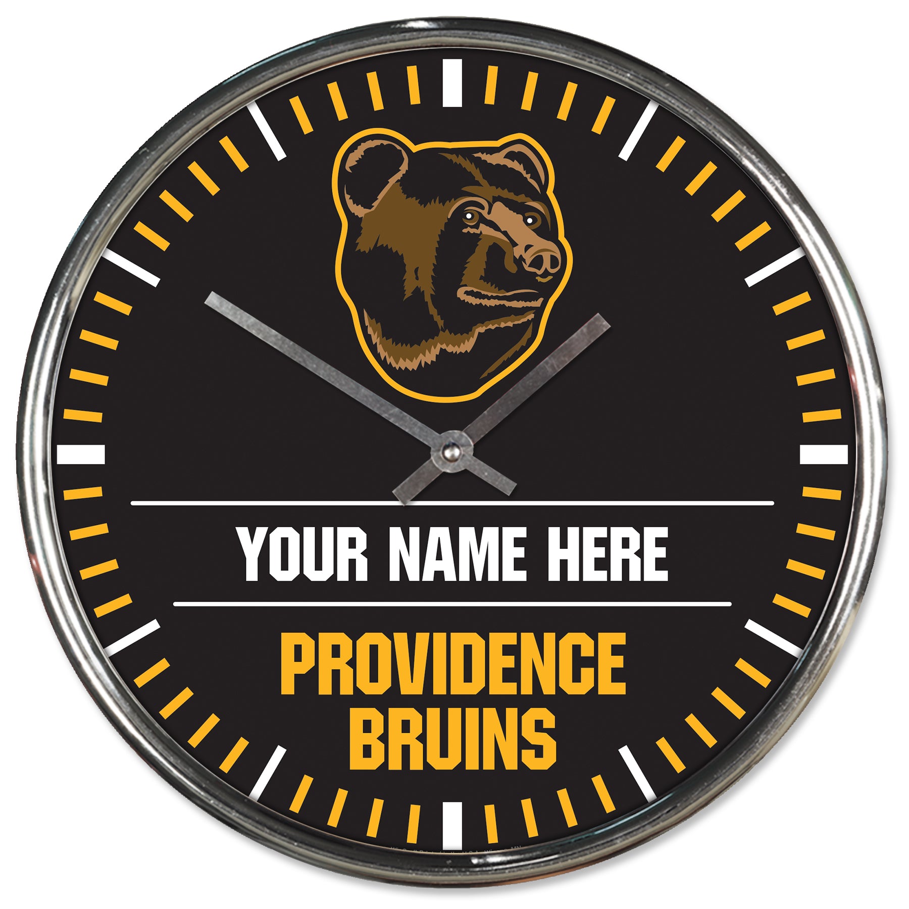 Personalized Chrome Clock