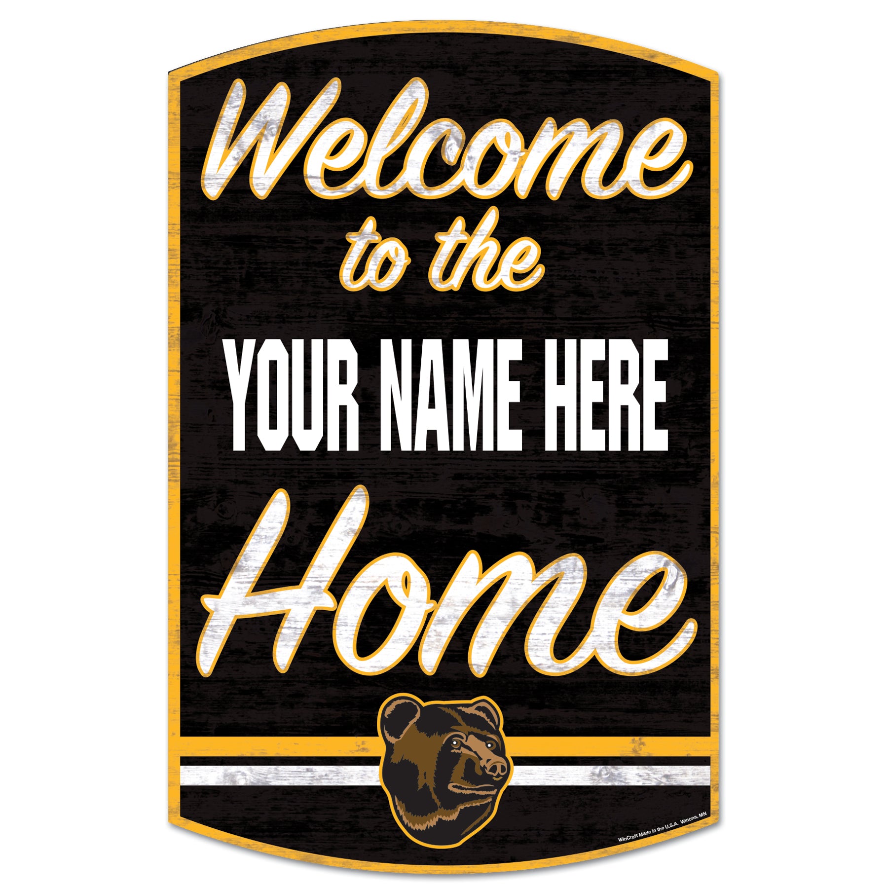 Personalized "Welcome To..." Wood Sign