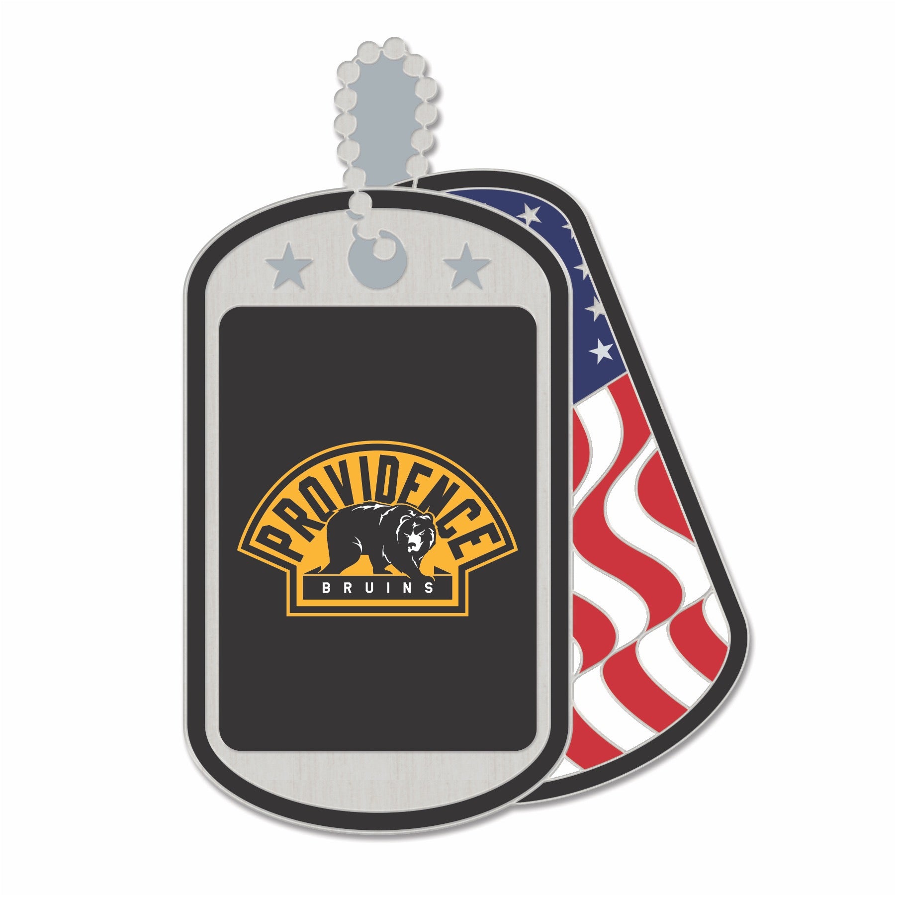 Providence Bruins Dog Tag Lapel Pin