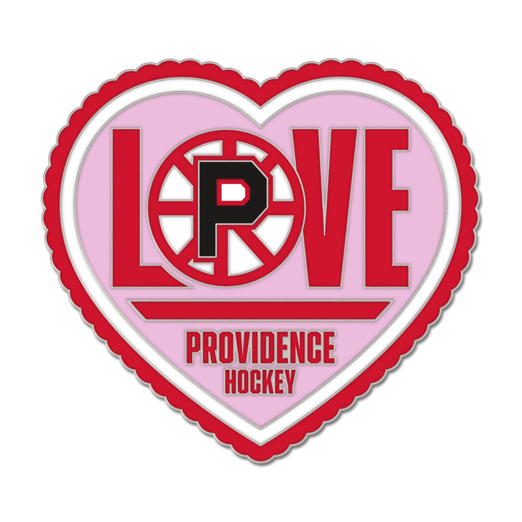 Spoked P Love Lapel Pin