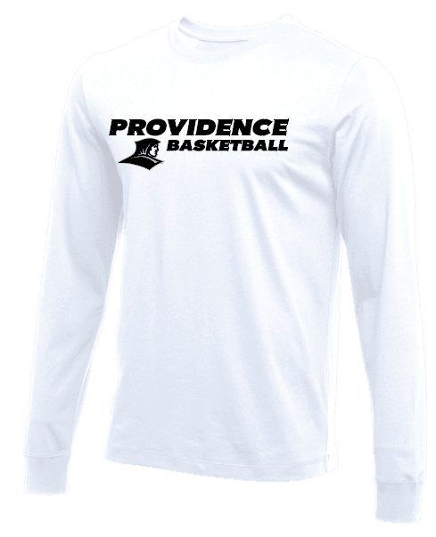 Friars Men's Core Longsleeve Cotton Crew - White