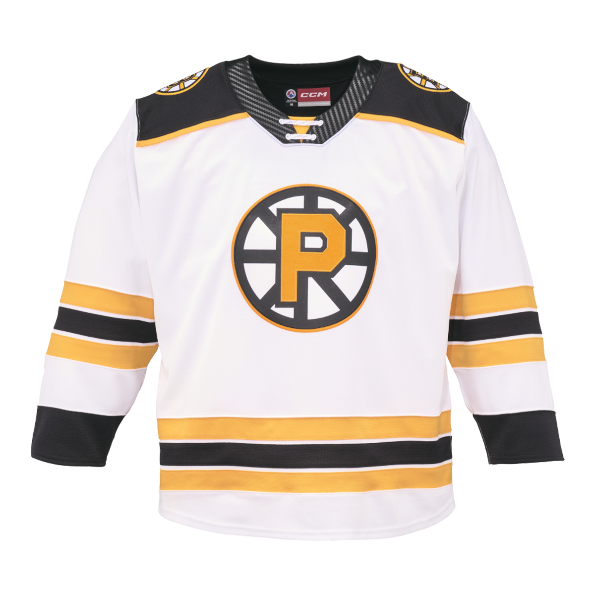CCM Providence Bruins Premier Youth White Jersey