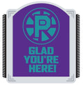 Glad You're Here Lapel Pin